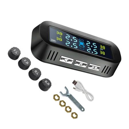 Система контроля давления TPMS на солнечных батареях Мониторы давления Мониторы давления в шинах Простая установка