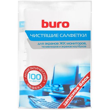 Влажные салфетки Buro BU-Zscreen для экранов, 100 шт (817446)