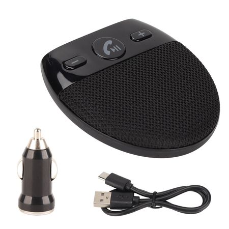 Автомобильная громкая связь Handsfree Bluetooth Автомобильная громкая связь Многоточечная громкая связь с автоматическим включением/выключением Всенаправленный микрофон Цифровой усилитель чёрный